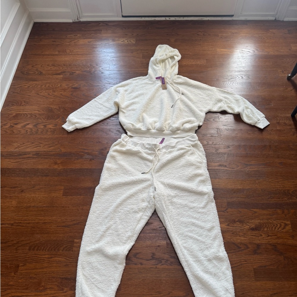 Adore Me Cream Fleece Hoodie